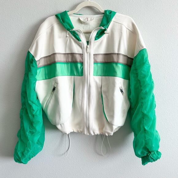 NEW Free People Movement Summer Breeze Hoodie Windbreaker Size Medium - Picture 5 of 13